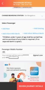 Passenger Details